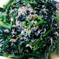 ばななあいすたべたい's cooksnap of when they made 簡単！ほうれん草とじゃこのにんにく炒め.