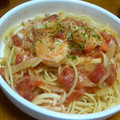 いおりおい's cooksnap of when they made エビとしめじのトマトクリームパスタ.