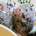ルミちょ's cooksnap of when they made ▲紅生姜＊茗荷＊塩昆布のおにぎり▲.