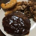 natsu_kep's cooksnap of when they made 肉汁じゅわ～！基本のハンバーグレシピ☆.