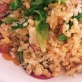 〇まるはる〇's cooksnap of when they made パラパラ！簡単レタスチャーハン.