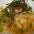 to*'s cooksnap of when they made 水菜とシメジの秋味和風パスタ。.