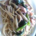 to*'s cooksnap of when they made 冷製ホウレン草とベーコンの和風スパゲティ.