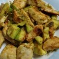 一也の嫁's cooksnap of when they made アボカドとチキンのわさび醤油炒め.