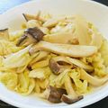 こまるのこ's cooksnap of when they made エリンギとキャベツの味噌バター炒め.