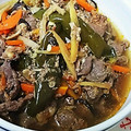 ユーロン's cooksnap of when they made 種まで食べるピーマンと牛肉の韓国風煮物.