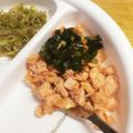 年子で双子☆彡's cooksnap of when they made 鮭のソテー　ニラソース♪.
