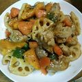 ぴゅるこ's cooksnap of when they made レンコンと鶏肉のやみつきタレの蓮根酢鶏.