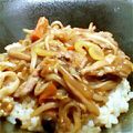 クックCIHXSW☆'s cooksnap of when they made カンタン甘辛豚丼.