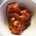 ☆mew☆'s cooksnap of when they made 手羽元とひよこ豆のトマト煮.