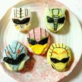 ちゅんぺいさん's cooksnap of when they made ジュウオウジャー キャラ弁 型紙付.