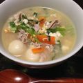 お花ちゃん's cooksnap of when they made もちもち白玉団子とター菜の中華風スープ.