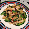 no☆mi's cooksnap of when they made ウマい♡ゴーヤと蒸し鶏の梅おかか和え.