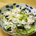 ぽりぽり拓庵's cooksnap of when they made レタスとササミのもみ海苔サラダ.