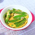 ManuYs's cooksnap of when they made さやえんどう豆の卵とじ.