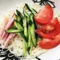 cookみぃ's cooksnap of when they made 冷麦で♪味噌味冷やし中華.