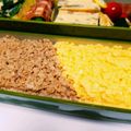 pika21's cooksnap of when they made ☆簡単☆★万能★鶏そぼろの3色丼.