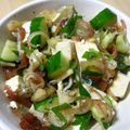 mcc5646's cooksnap of when they made 豆腐とキュウリの梅だれ和え.
