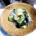 ＴＯＭＯＷＡＴ's cooksnap of when they made プチ食感☆きゅうりと若芽の辛し酢の物.