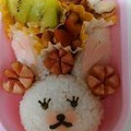 konimino's cooksnap of when they made うさぎのモフィ キャラ弁.