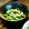 Coo1215's cooksnap of when they made 超簡単☆小松菜とベーコンの炒め物.