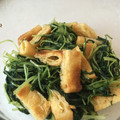 たらこスパゲティ's cooksnap of when they made 水菜と焼き油揚げのお浸し.