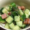 HAZ05's cooksnap of when they made ベーコンとキュウリのコロコロサラダ.