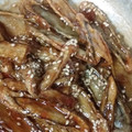 ふぁんたにゃん's cooksnap of when they made 揚げごぼうの甘辛煮.