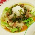 にゃにゃ☆☆☆'s cooksnap of when they made 豚とキャベツのレンジ蒸しおろしポン酢.