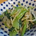ぺーやんぐ's cooksnap of when they made もう一品！小松菜ともやしのナムル.