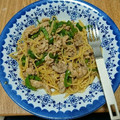 minmikorin's cooksnap of when they made 豚肉とピーマンのパスタ（焼き肉のたれ）.