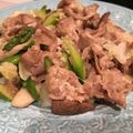 cocue3's cooksnap of when they made 豚肉アスパラエリンギの中華塩炒め♪.