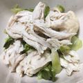 tochinon's cooksnap of when they made 電子レンジで作る！簡単蒸し鶏♪.