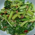 マリアの料理記録日誌's cooksnap of when they made カブの葉と梅干しの炒め.
