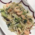 あおたんたん＊'s cooksnap of when they made 創味シャンタンDXでエビとチンゲン菜炒め.