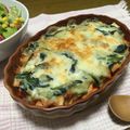 ぴぴぶた's cooksnap of when they made ほうれん草としめじ♡パン耳グラタン.