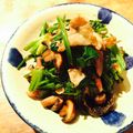 kaokaofood's cooksnap of when they made 豚肉とマッシュルーム・ほうれん草炒め.