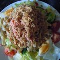 かまくらDavis's cooksnap of when they made 冷凍トマトで太陽のラーメンサラダ.