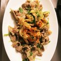 めぇ♥'s cooksnap of when they made 豚コマ・水菜・油揚げの煮浸し♪.