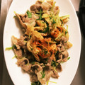 めぇ♥'s cooksnap of when they made 豚コマ・水菜・油揚げの煮浸し♪.