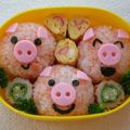 kachimachi's cooksnap of when they made 三匹のこぶた弁当.