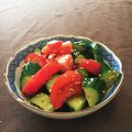 風香♪♪'s cooksnap of when they made 冷たい♡きゅうりとトマトのⓌ胡麻和え♪.