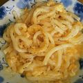 あんころぴ｡・:＋°'s cooksnap of when they made 超簡単うどんカルボナーラ.