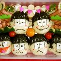 peruru202's cooksnap of when they made おそ松さん全員おにぎり.