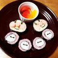 taruto77's cooksnap of when they made 3種のアンパンマンのり巻き.