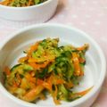 あ～ちゃんさ～ちゃん's cooksnap of when they made ダシダで☆キュウリと人参の簡単ナムル.