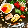 taruto77's cooksnap of when they made 寝袋リラックマオムライス&コリラックマ.