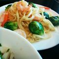 テスコロータス's cooksnap of when they made 栄養満点!!芽キャベツのペペロンチーノ☆.