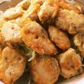 aikokeshi's cooksnap of when they made 鶏笹身のチキンナゲット風♪.