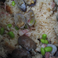 ひさひさ's cooksnap of when they made ベーコンとあさりの和風炊き込みご飯.
